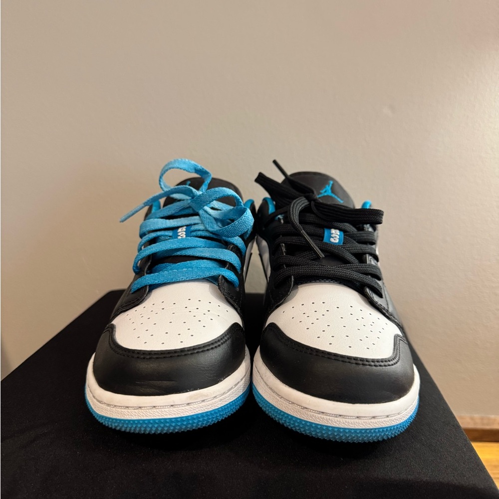 Nike Black and Blue Sneakers with Chunky Soles